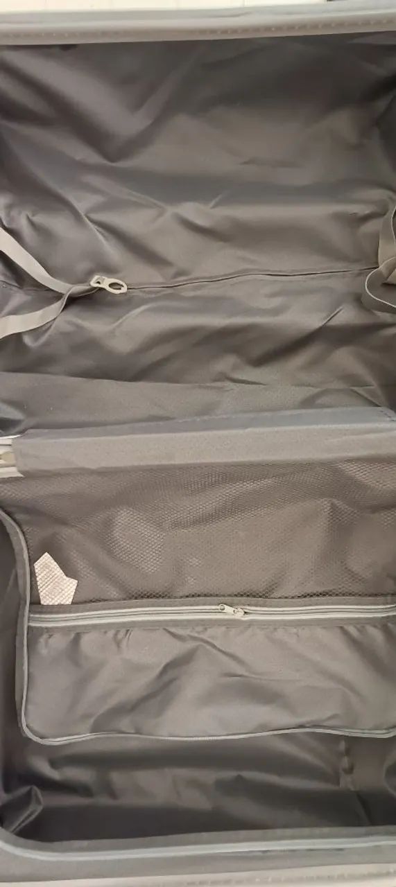 Mala de Viagem 23kg Media Cinza - Foto 5