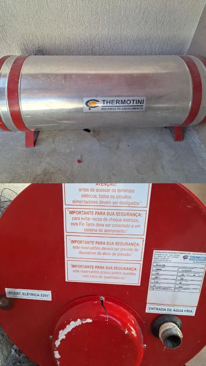 Boiler Thermotini aquecimento e armazenamento de agua quente. Venda 