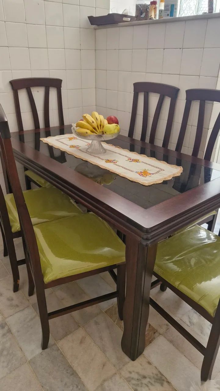 Conjunto de mesa 6 cadeiras - Foto 3