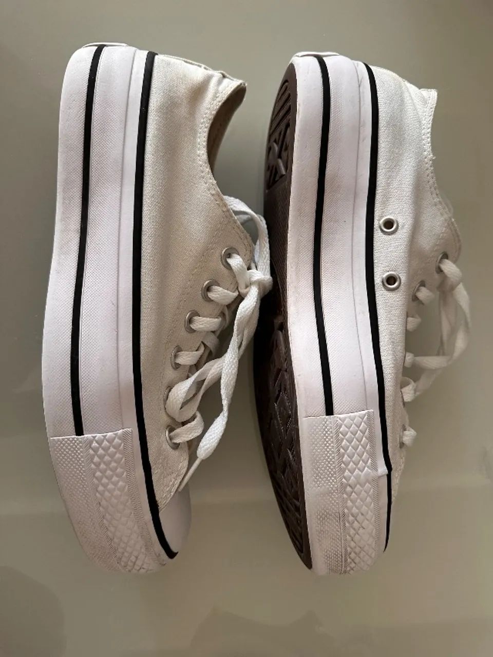 All Star Branco Plataforma  37 - Foto 4