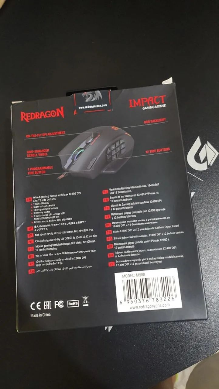 Mouse Gamer Redragon impact - Foto 5
