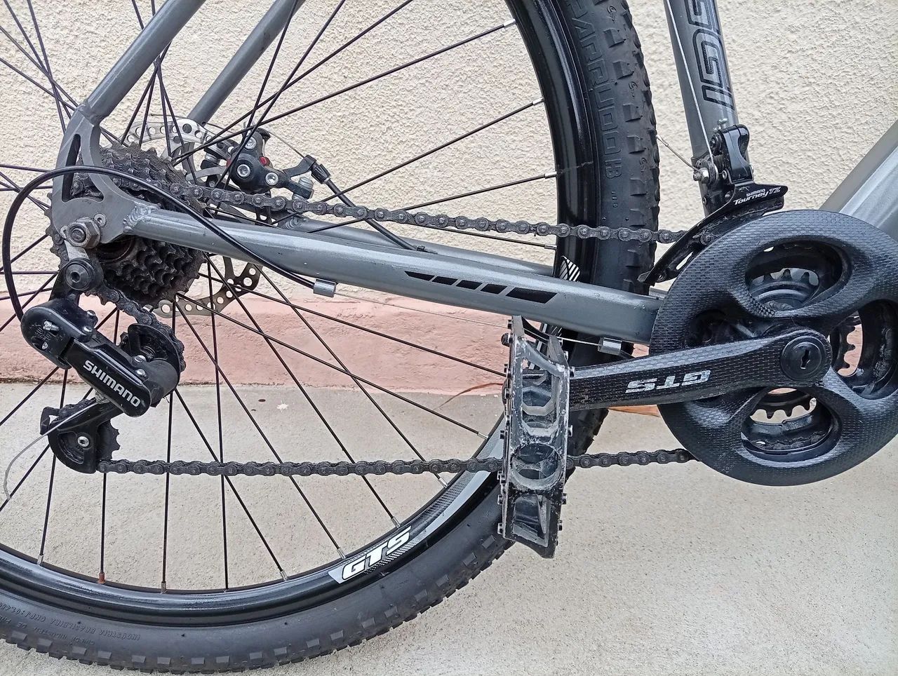 Bicicleta aro 29 alumínio cinza - Foto 5