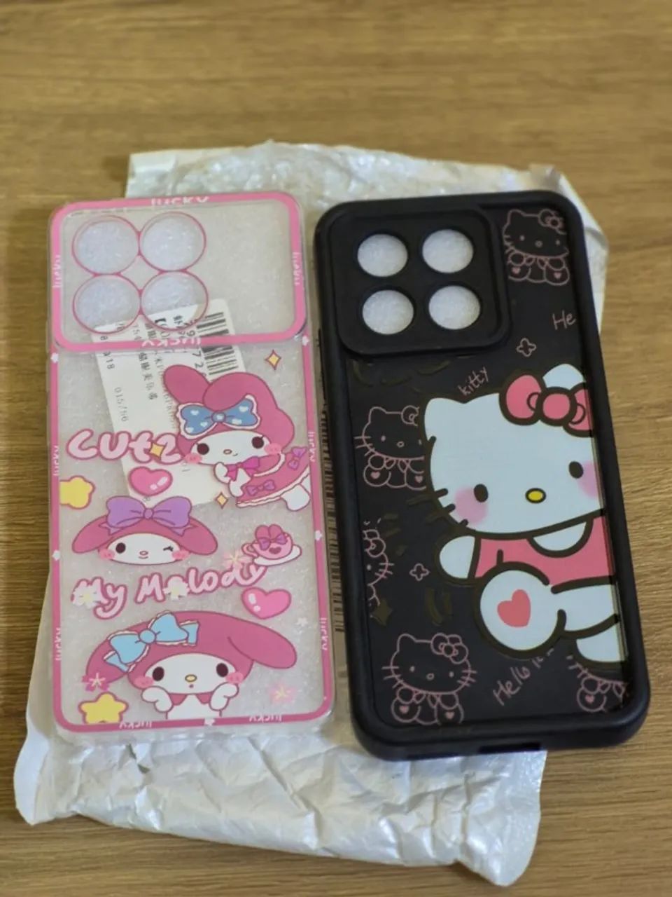 Duas Capinhas My Melody e Hello Kitty para Xiaomi Poco X6 Pro - Novas
