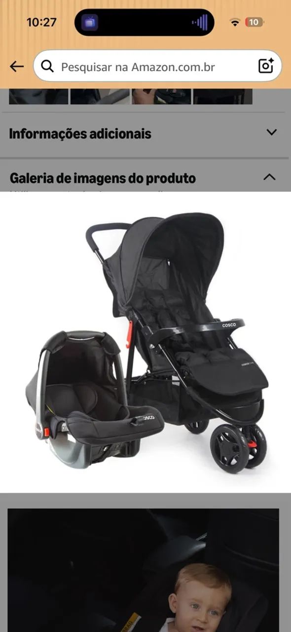 BEBÊ CONFORTO + CARRINHO  - Foto 2