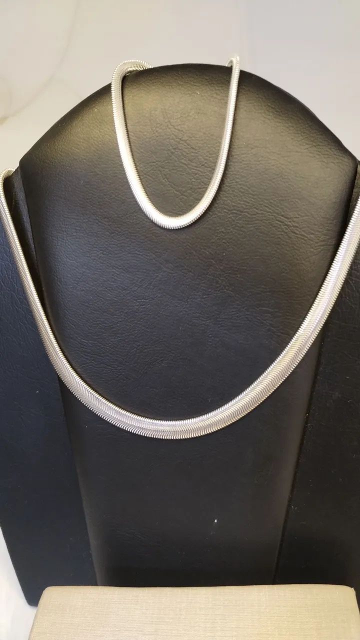 Corrente e Pulseira em Prata Feminina 
