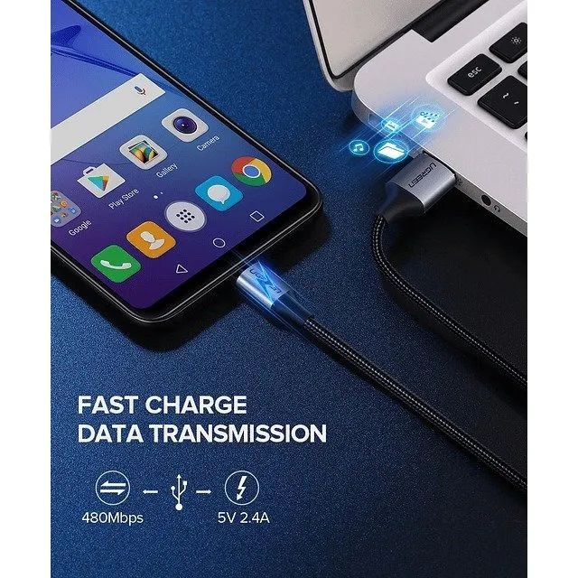 Cabo Micro USB 1m Ugreen - Foto 2