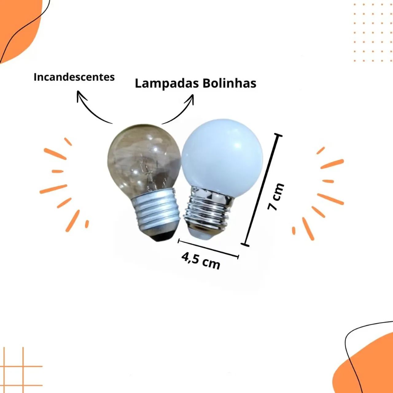 Varal 15 Metros com lâmpada incandescente  - Foto 3