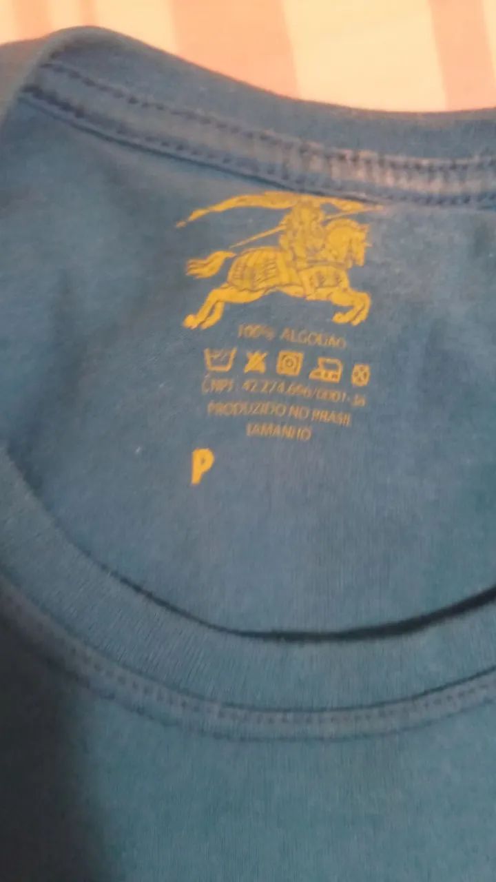 Camisa BURBERRY - Azul P - Foto 5