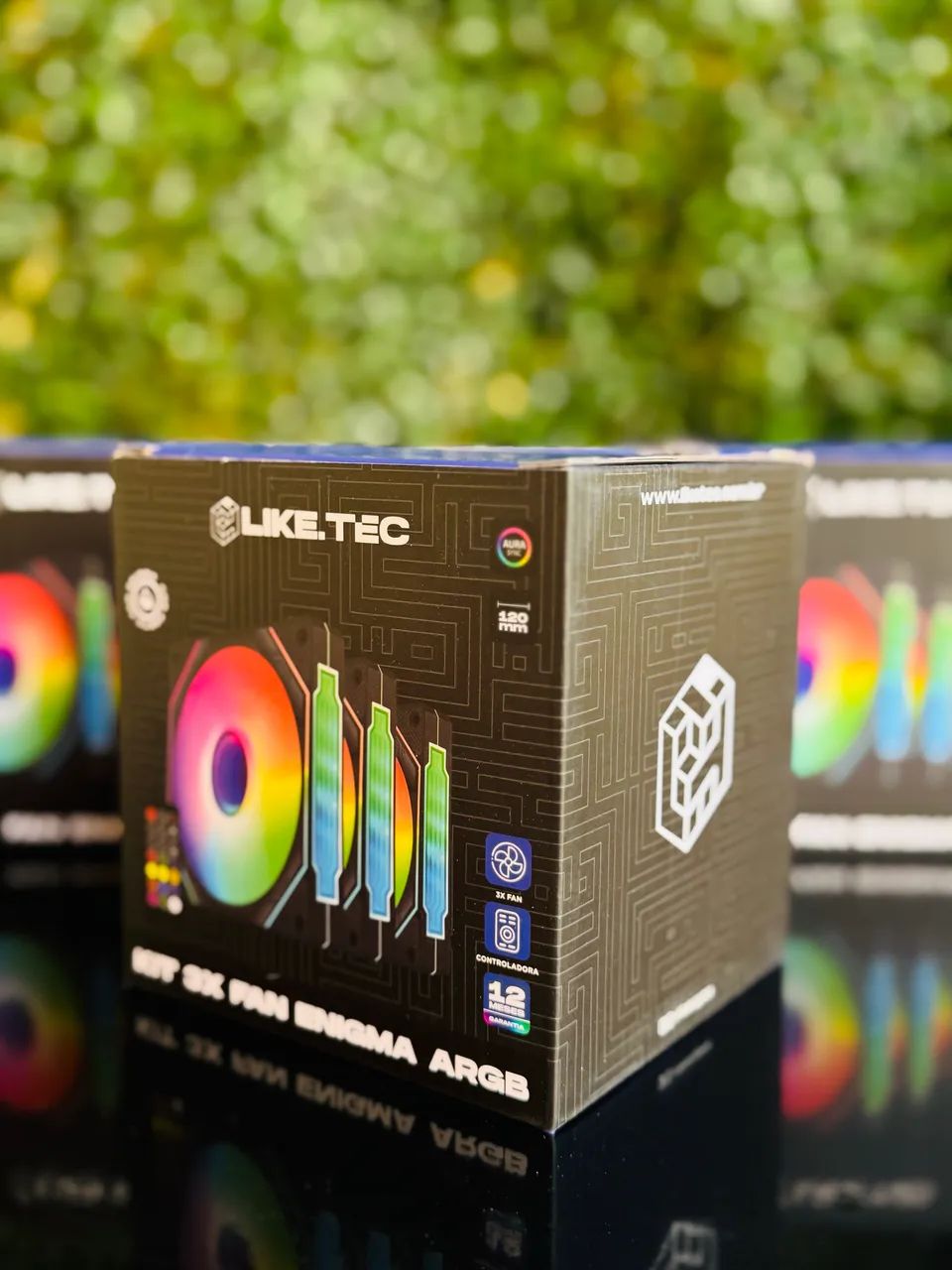 KIT 3 FANS ENIGMA ARGB - LIKE TEC (NOVA)  - Foto 4
