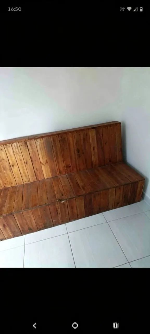 Sofá de 4 lugares de paleta... - Foto 2