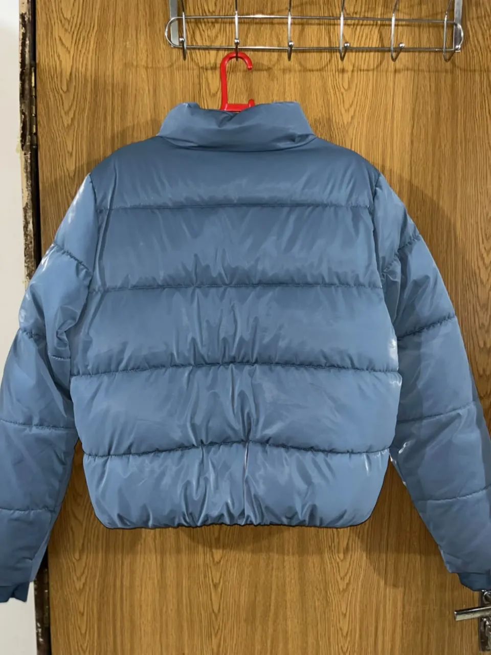 Casaco Puffer Acolchoado Azul Gola Alta - Boby Blues M