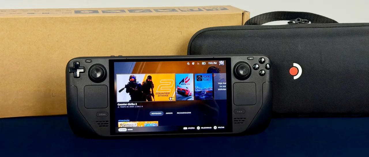 Steam Deck OLED 512GB SSD - ACEITAMOS TROCAS/PARCELAMENTO EM ATÉ