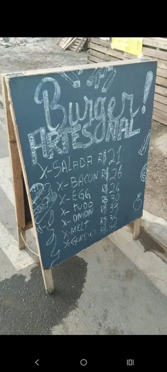 Lousa placa de rua 