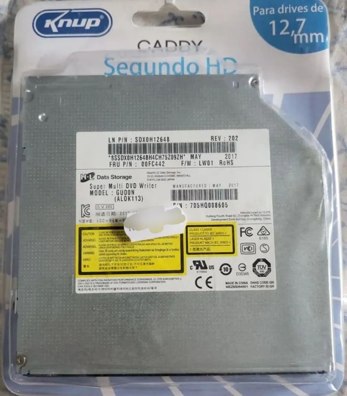 Leitor/gravador de DVD para computador 