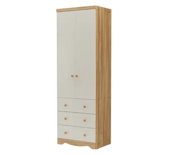 Roupeiro Infantil Junior 2 Portas e 3 Gavetas, 100% MDF  - Foto 6