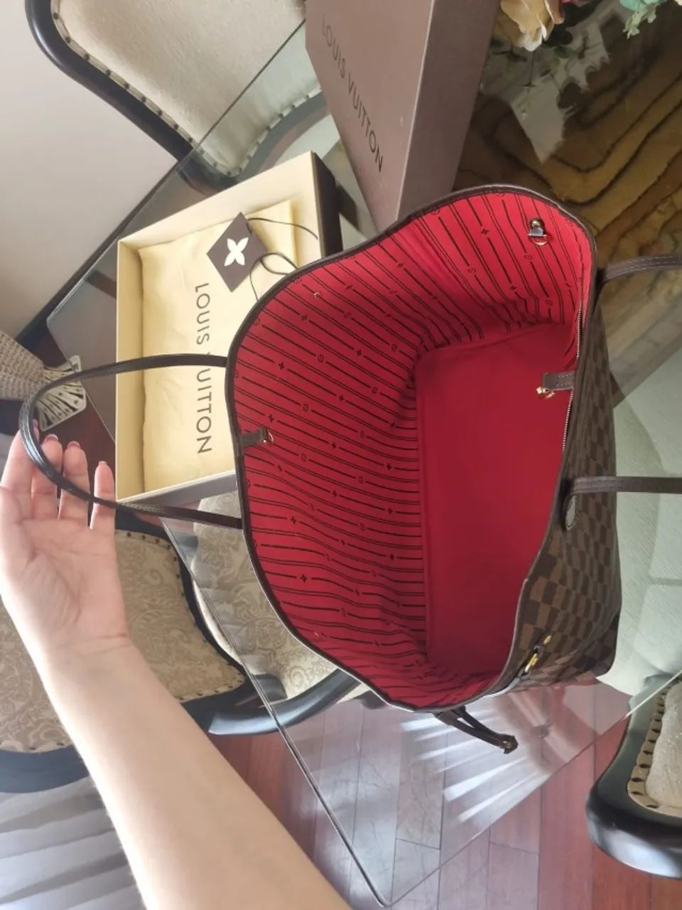 Louis Vuitton Neverfull Mm Original Impecável - Foto 2