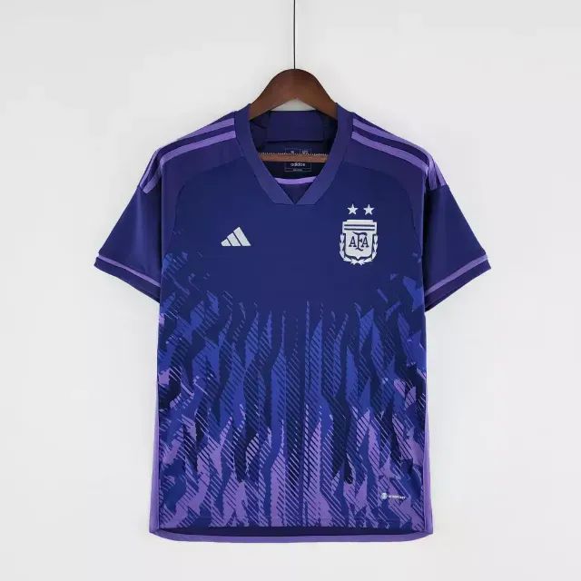 Camiseta/camisa da seleção da Argentina roxa Importada! - Foto 2