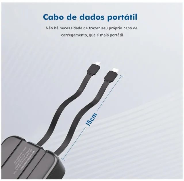 Power Bank Portatil Coibeu 20000mah Lightning E Tipo-c 22.5w - Foto 3
