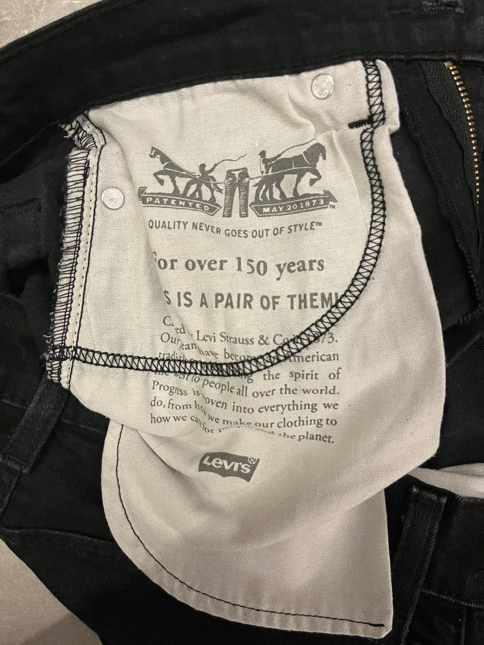 Calça jeans Levis 29x30- preta - Foto 5