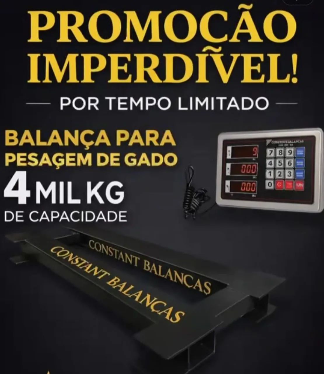 BALANÇA DIGITAL 40KG 150KG 400KG 500KG 700KG 4 MIL KG GARANTIA SERVIÇO DE ENTREGA  - Foto 4