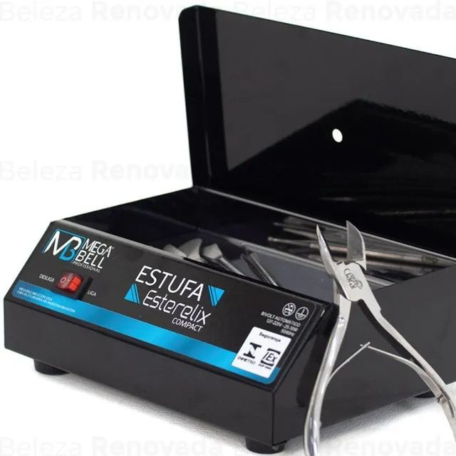 Estufa Esterilizadora Manicure Esterelix Alicate Preto - Foto 2
