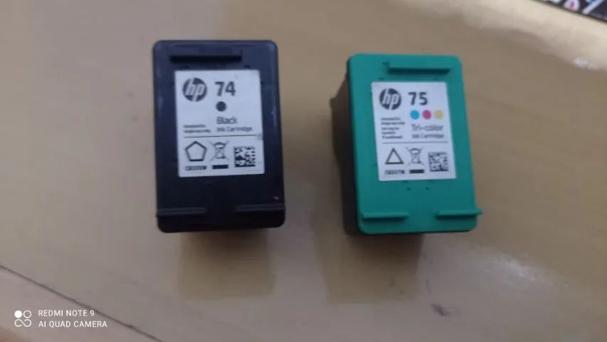 cartuchos hp 74 e 75 usados - Foto 2