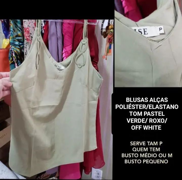 Blusas Alça com detalhes 