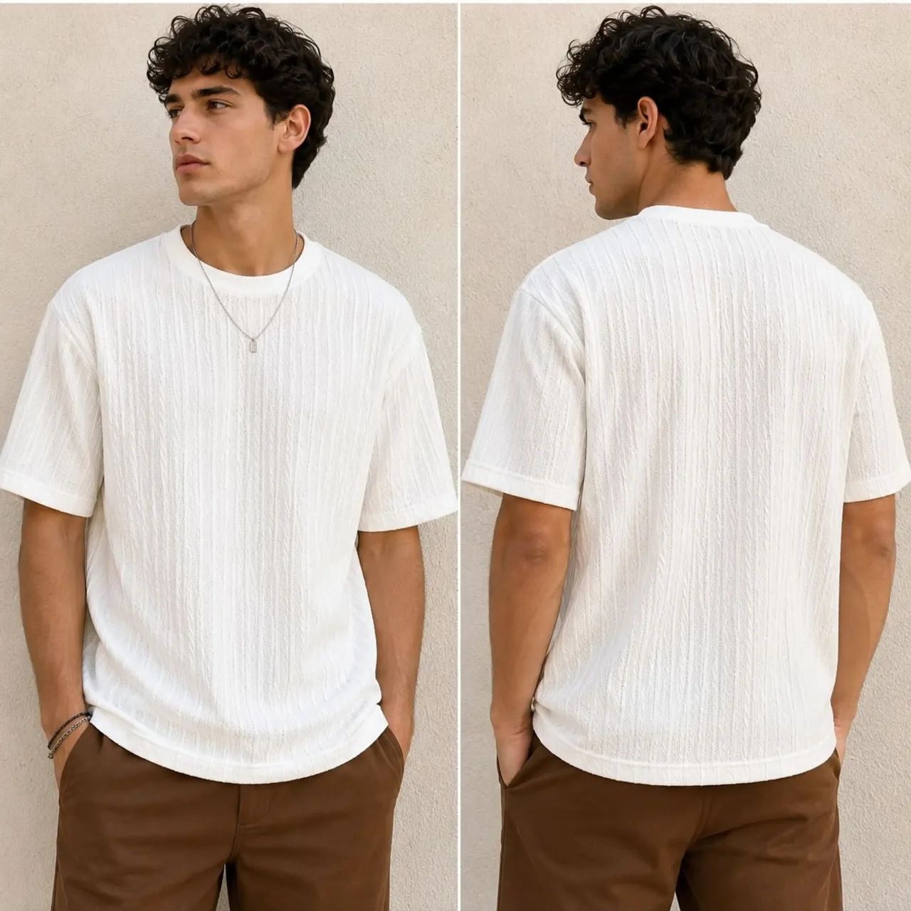 Camiseta Oversized Masculina Branca