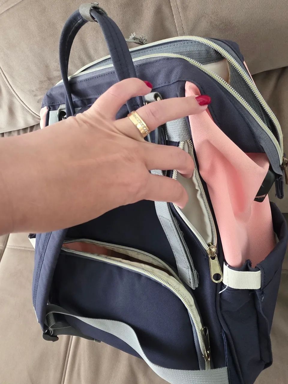 Mochila bolsa maternidade infantil - Foto 4