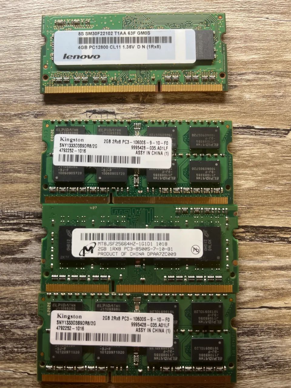 Memória ddr3 2G e 4G