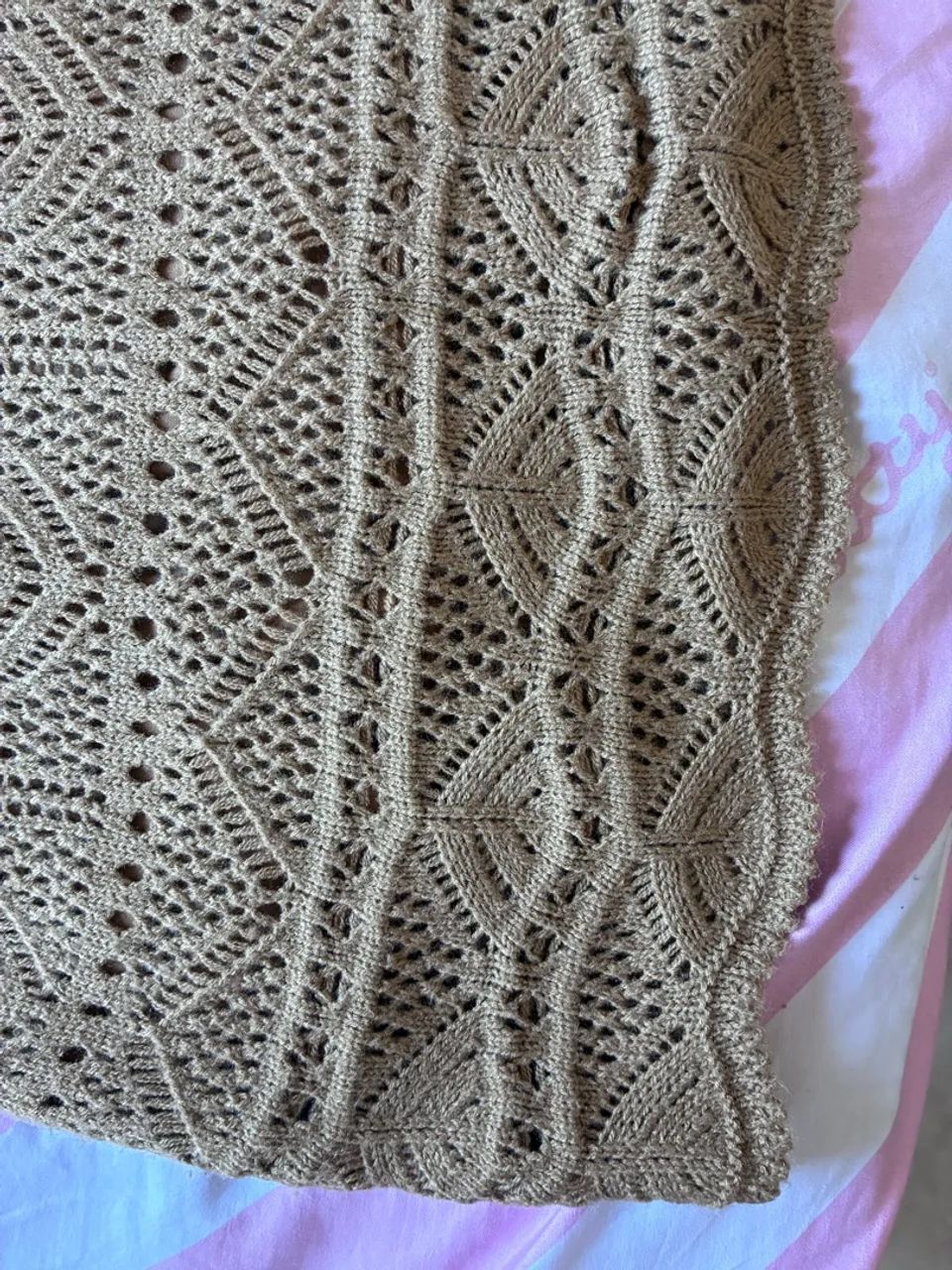 Vestido crochê nude com forro - Foto 4