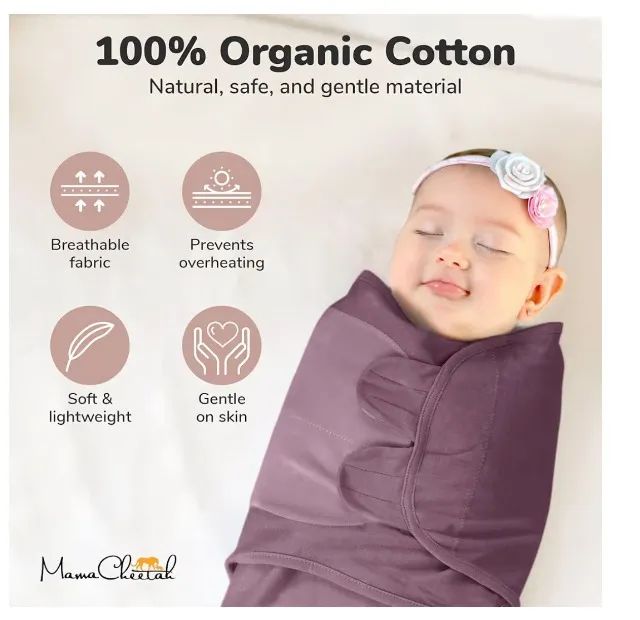 Swaddles com 0-3meses orgânicos  - Foto 2