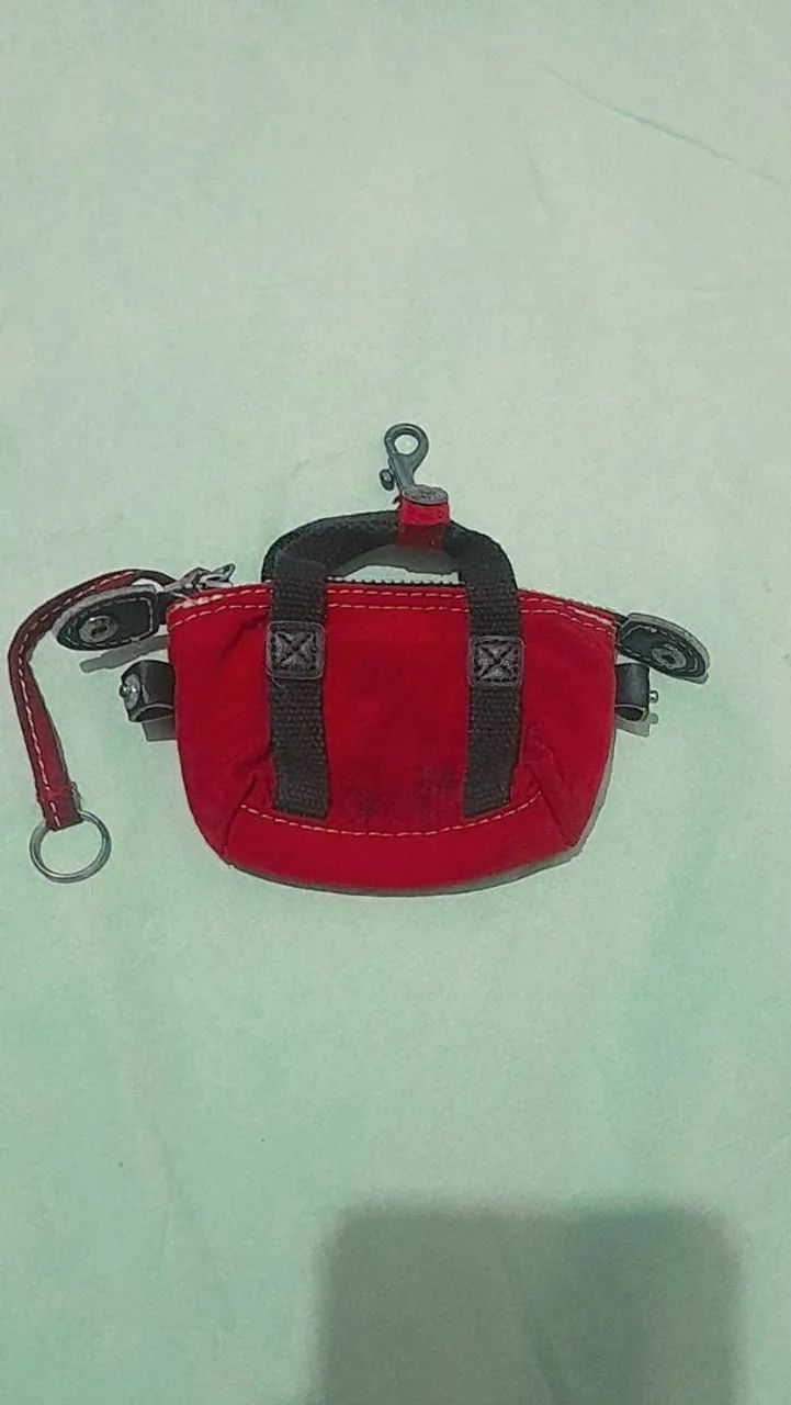 Bolsa porta moedas kipling vermelha - Foto 2