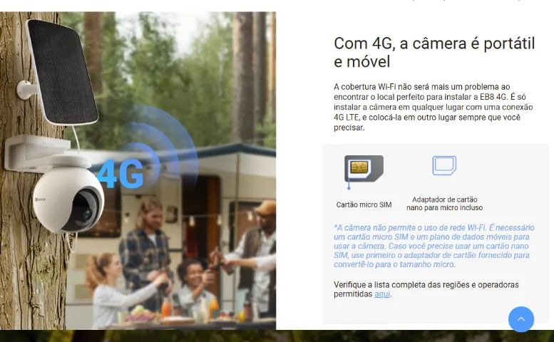 Câmera EZVIZ Dome 360° 4G Externa - Foto 5