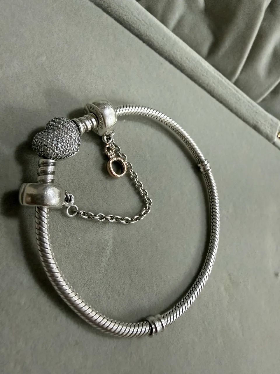 Pulseira e trava Pandora original com certificado 