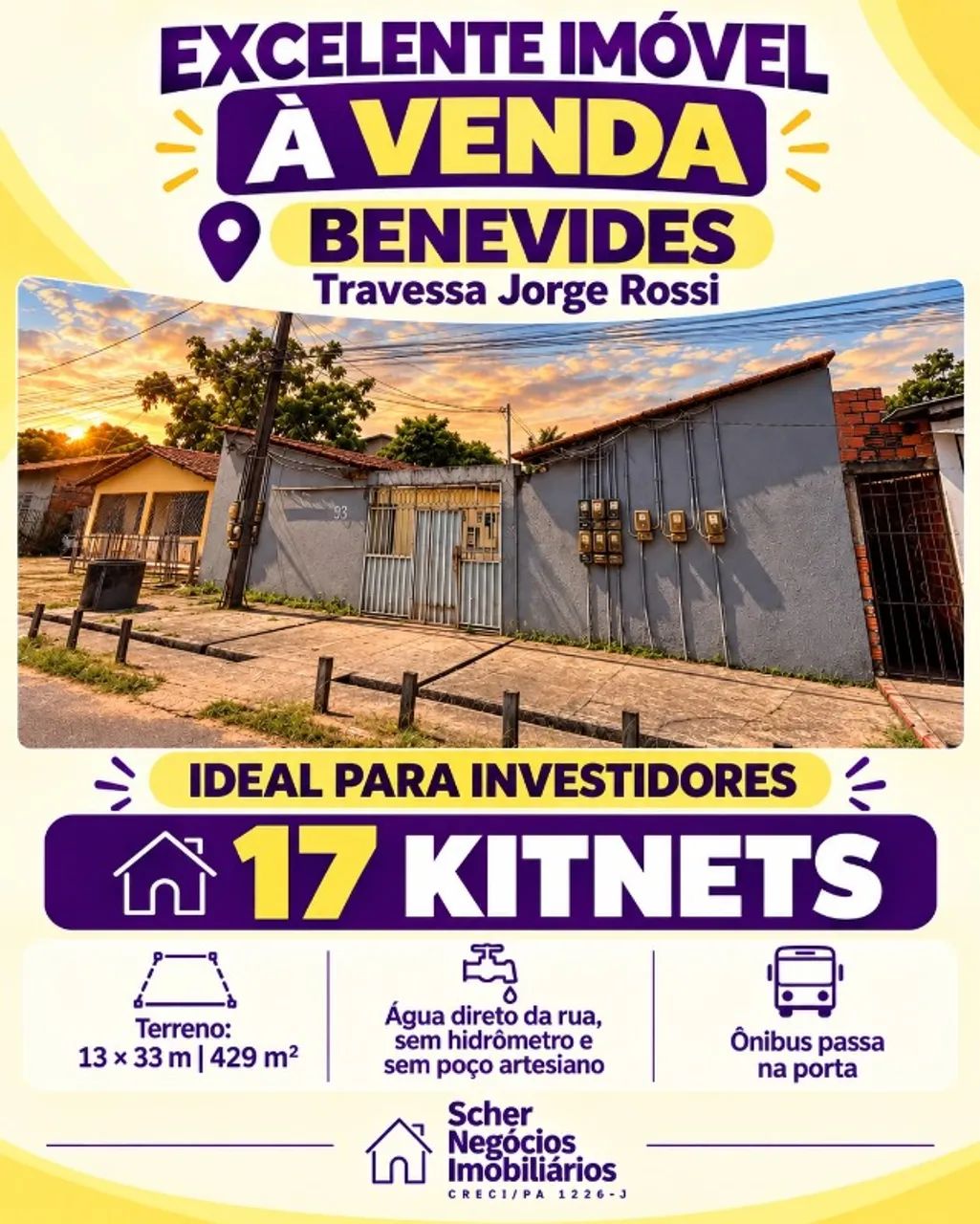 Casa em Benevides dividida em 17 kit nets