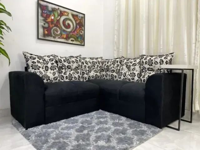 Sofa de Canto Belo ( DUPLA FACE FLORIDO E LISO )  - Foto 3