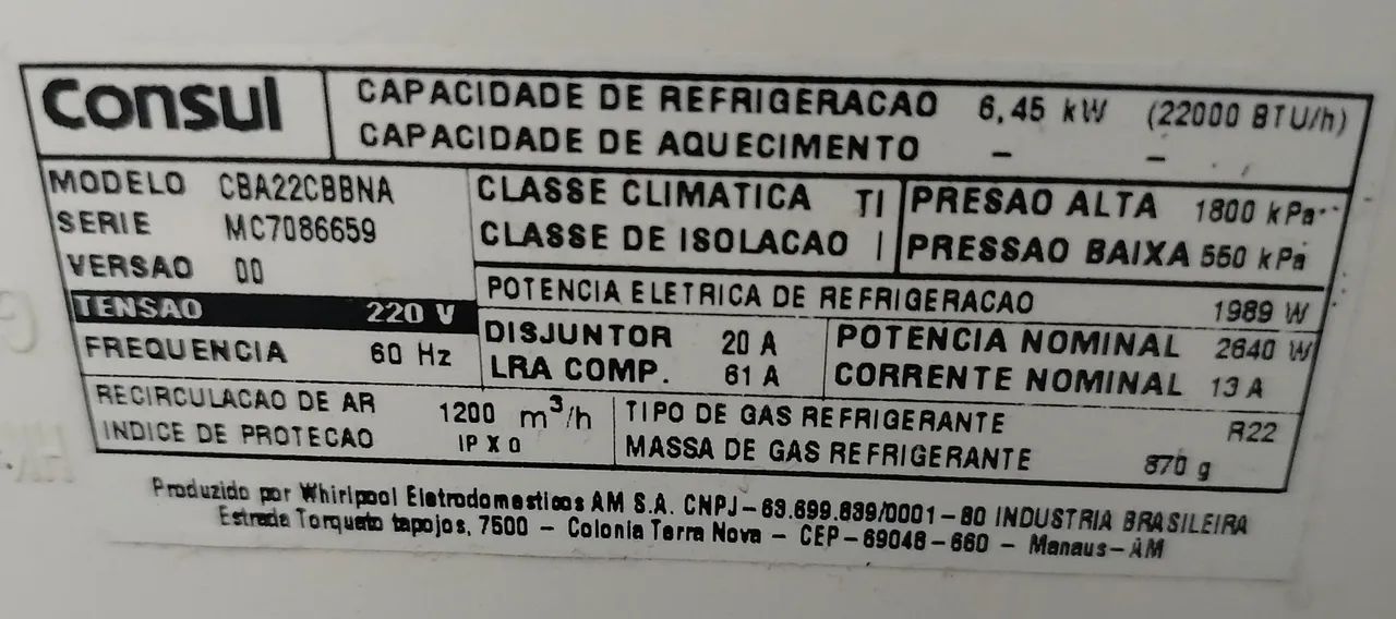 Ar condicionado 22.000 Btus - Foto 2