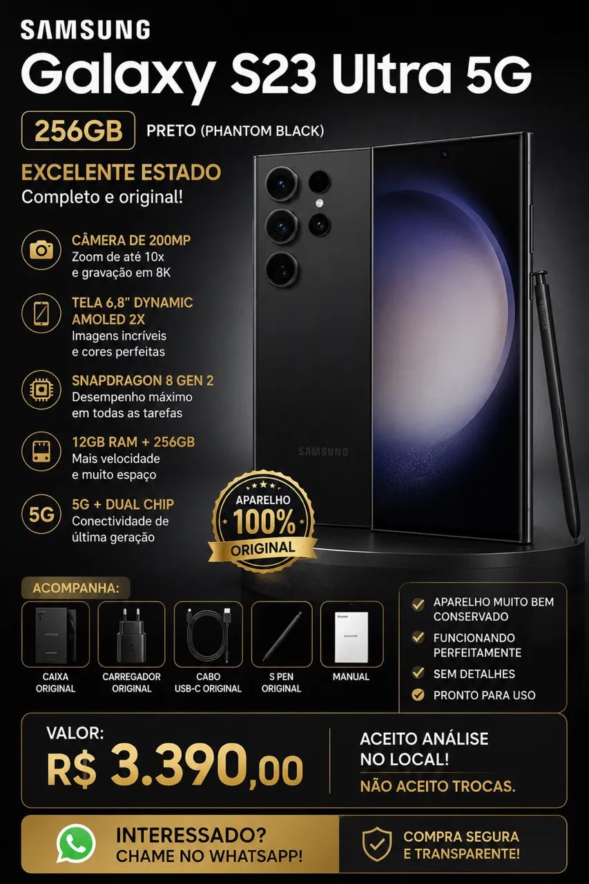Samsung S-23 Ultra 256 GB