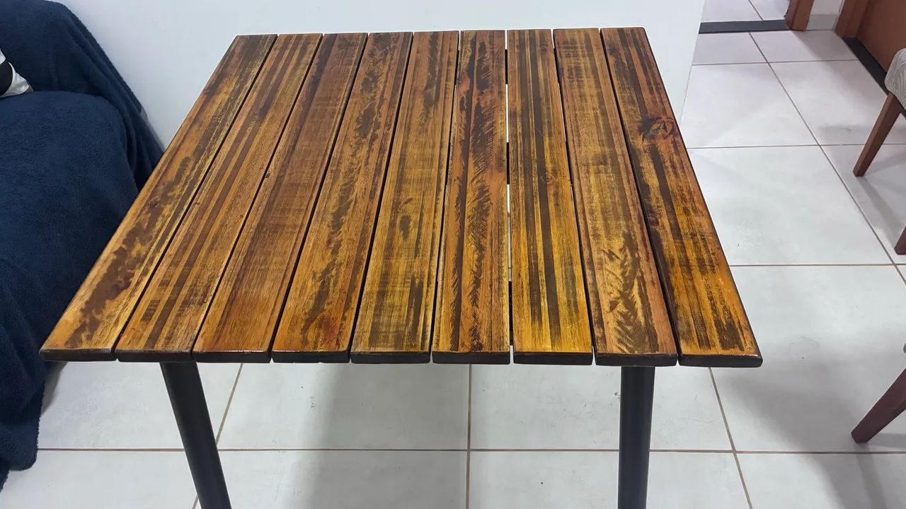 Mesa de Madeira Pinus - Foto 3
