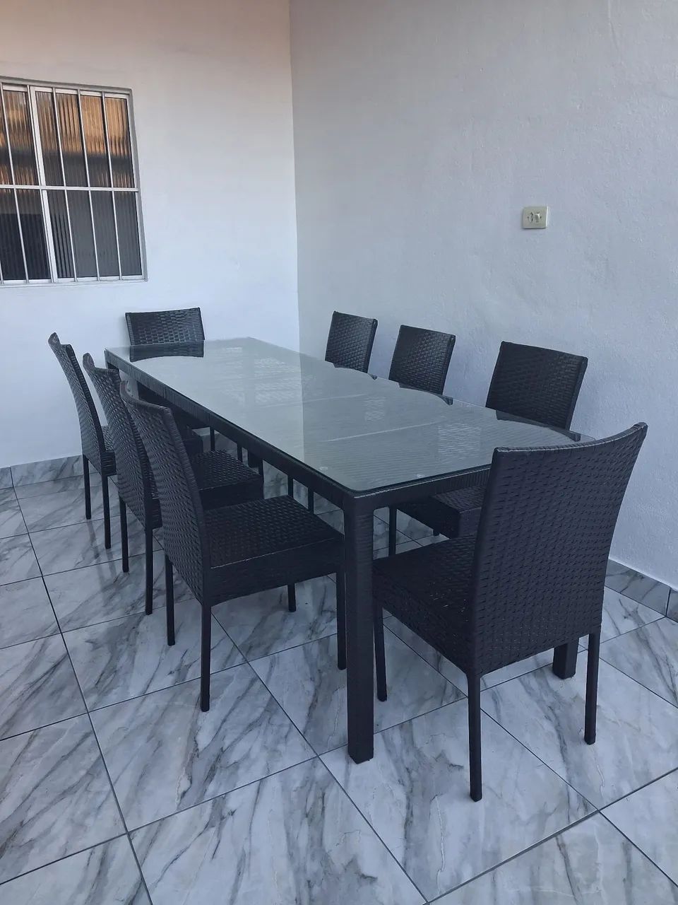 Jogo de mesa com 8 cadeiras  - Foto 3