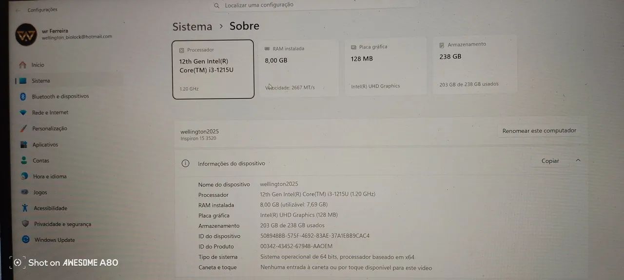? DELL INSPIRON i3 ? Modelo 15-3520 - Foto 3