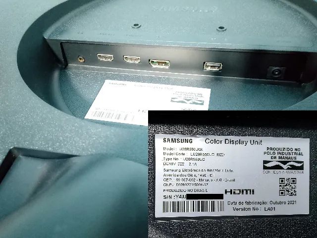 Monitor 4K Samsung UR55 IPS 28 Polegadas (Ótimo Estado) - Usado - Foto 5