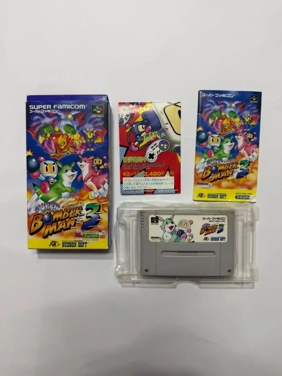 Jogo clássico Super Bomberman 3 - Super famicom 