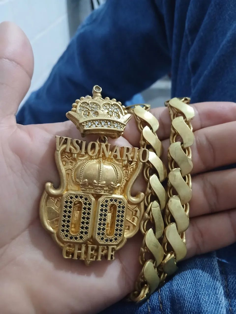 Corrente moeda antiga pra vender