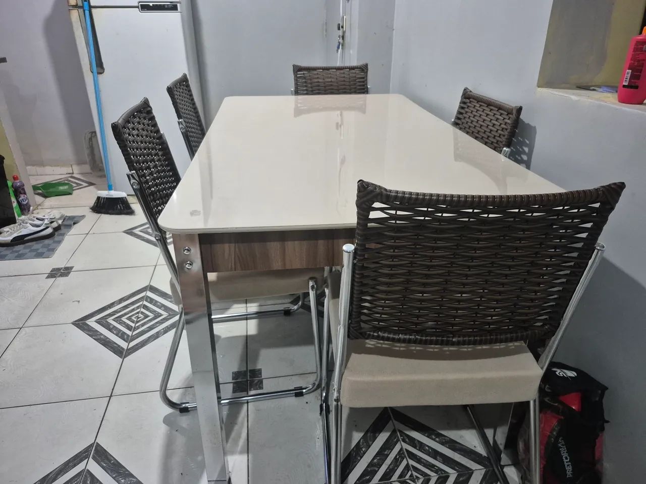 mesa aço nobre 6 lugares  - Foto 4
