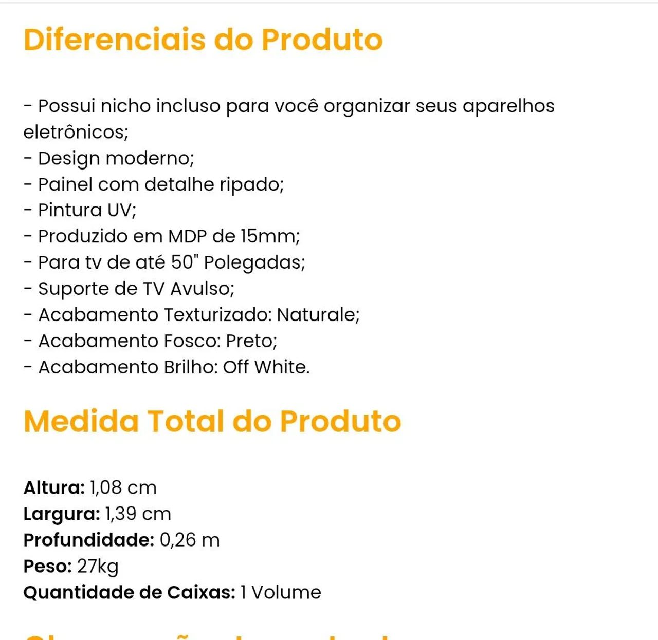 Painel para tv 50 polegadas excelente estado - Foto 3