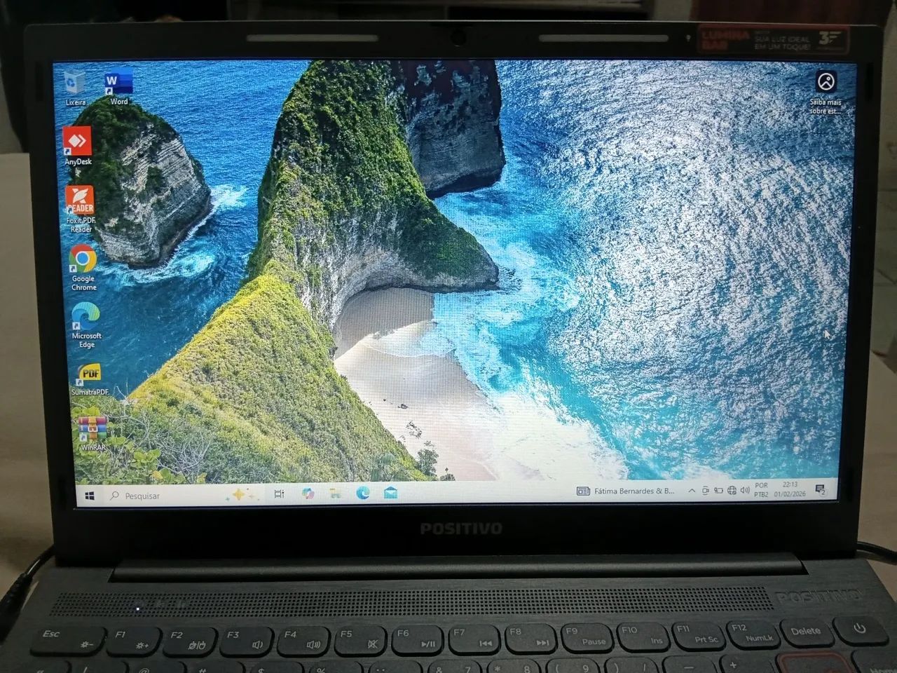 Notebook positivo vision 