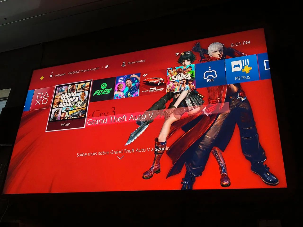 Vendo essa Tv LG Magic 65 polegadas junto com um ps4 pro - Foto 2