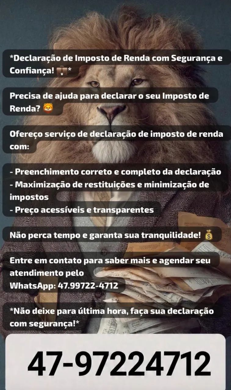 Declaração de Imposto de Renda com Segurança e Confiança! - Foto 2